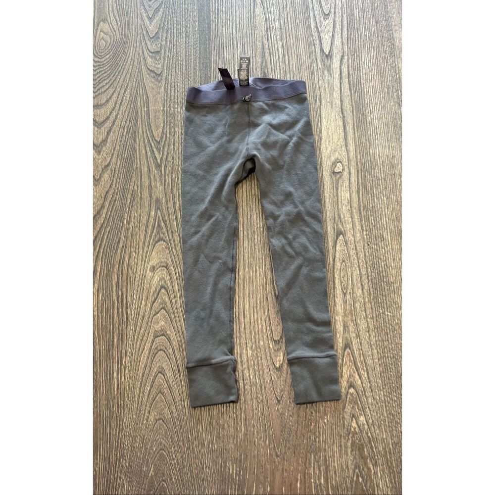 Skims Youth Girls Skinny Lounge Style Leggings High Waist Stretch Slate Size 4